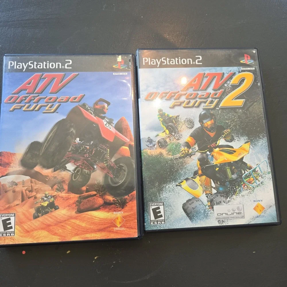 ATV Offroad Fury 1 & 2 Sony PlayStation 2 PS2 Game Bundle CIB Manuals NTSC